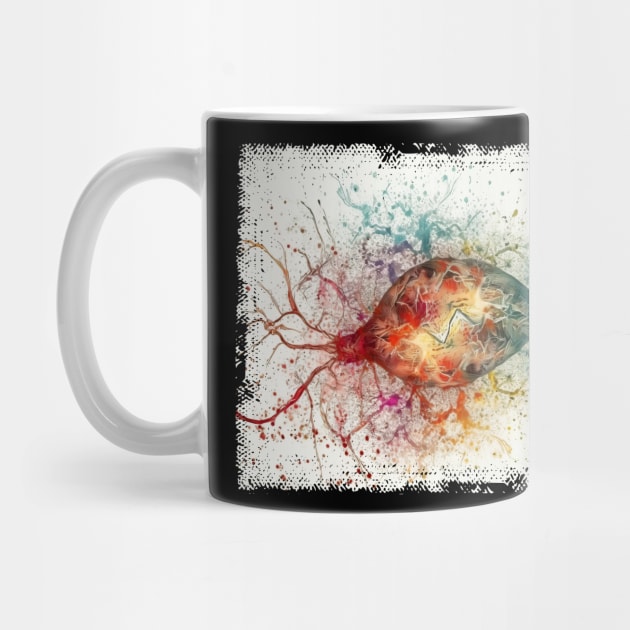 Abstract Human nerve cell by erzebeth